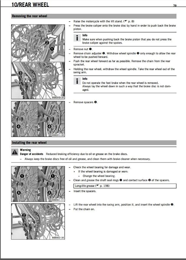 2011 KTM 350 SXF SX-F Service Manual