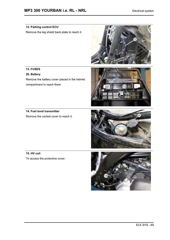 2006-2012 Aprilia SportCity One 125 Manual de servicio de scooter