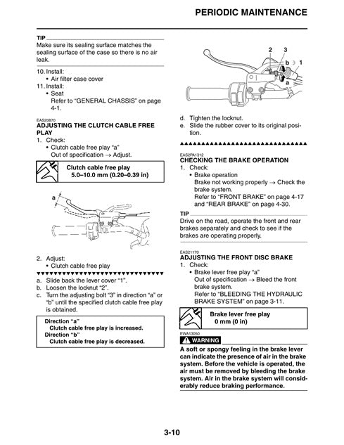 2011on Yamaha YFM125 Raptor ATV Quad Service Manual