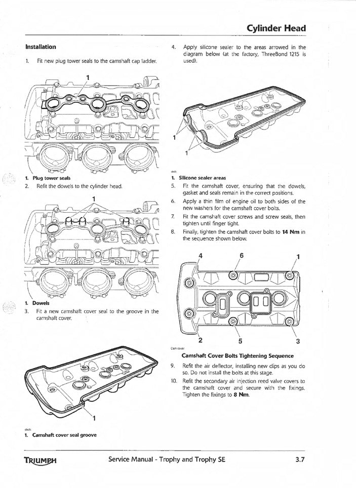 2012-2017 Triumph Trophy 1200 Service Manual