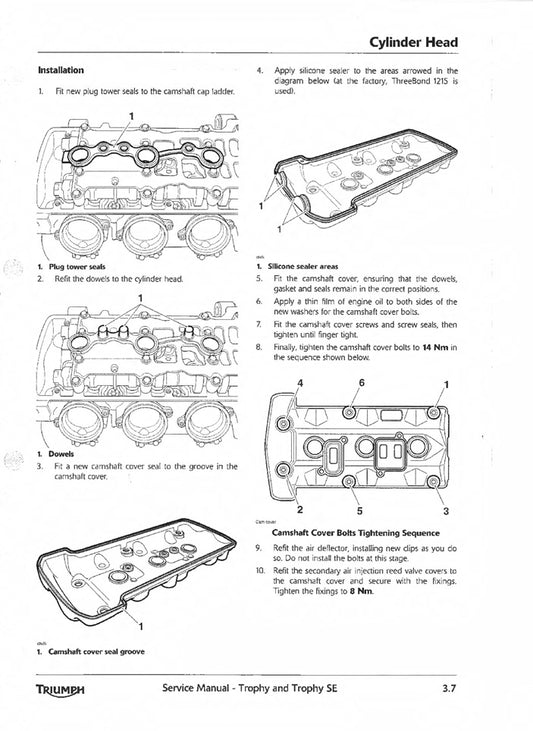 2012-2017 Triumph Trophy 1200 Service Manual