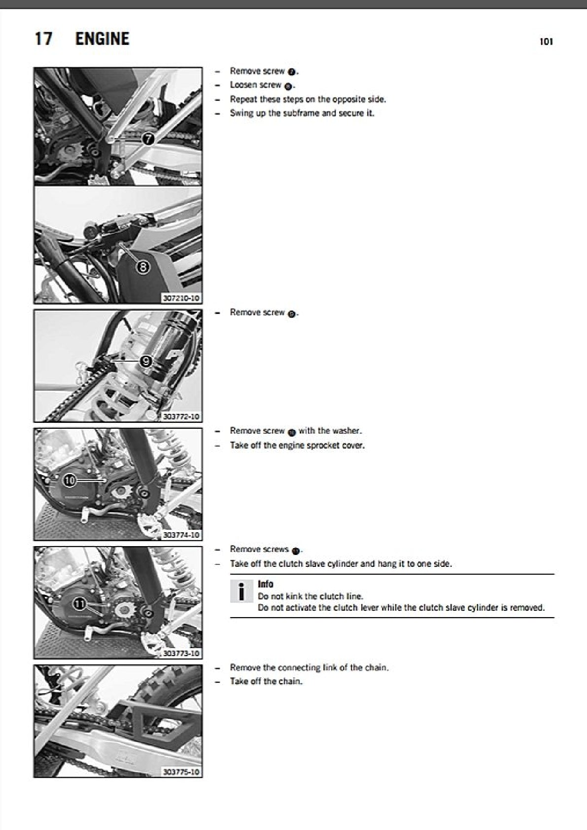 2012 KTM 125EXC 125 EXC EX-C Service Manual