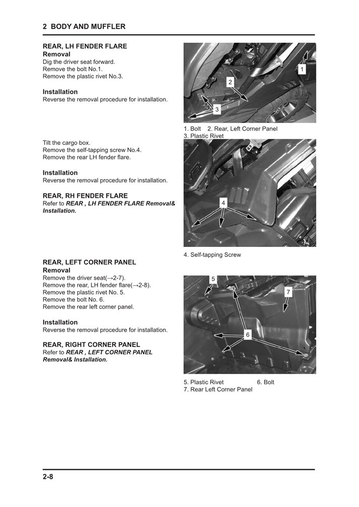 2012 Onwards CFMOTO UForce 800 CF800 SxS Service Manual