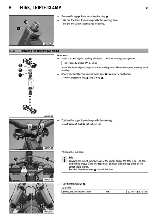 2013 KTM 250SX 250 SX Service Manual