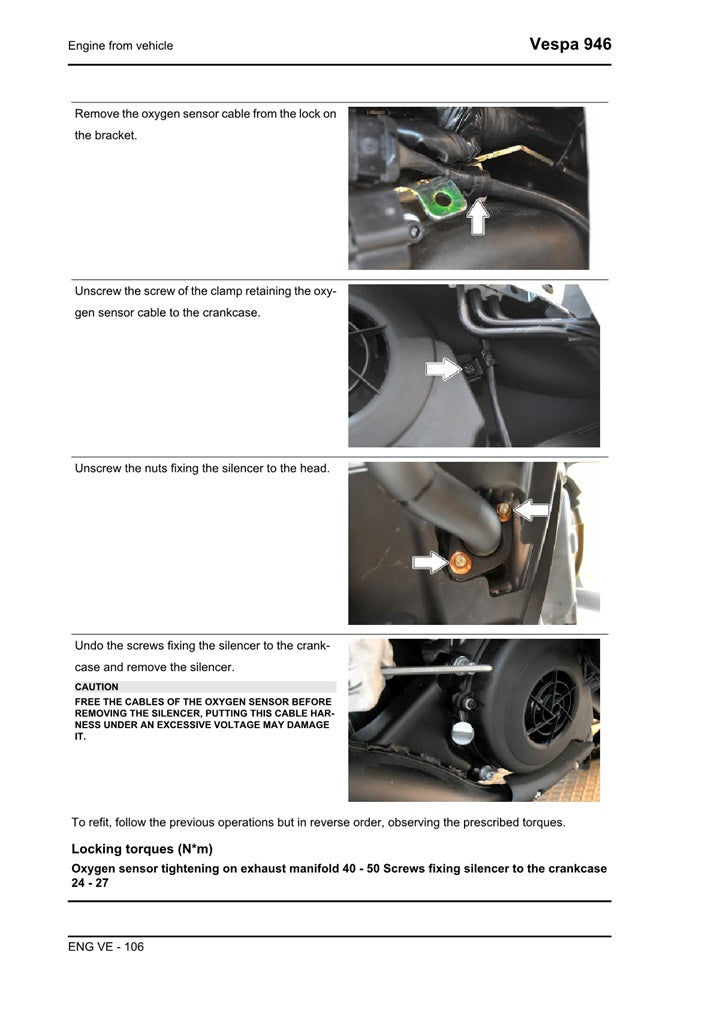 2013on Vespa 946 Scooter Service Manual