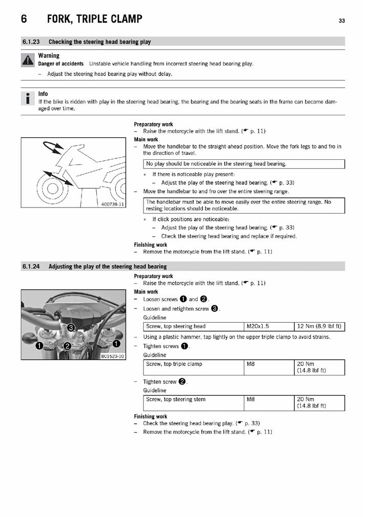 2014-2016 KTM 500 EXC Service Manual