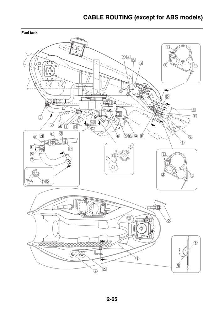 Manual de servicio del scooter Yamaha XP500 XP 530 Tmax 2017-2020