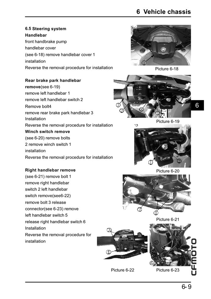 2014 Onwards CFMOTO CForce 500 CF500-AU 4x4 Quad Service Manual