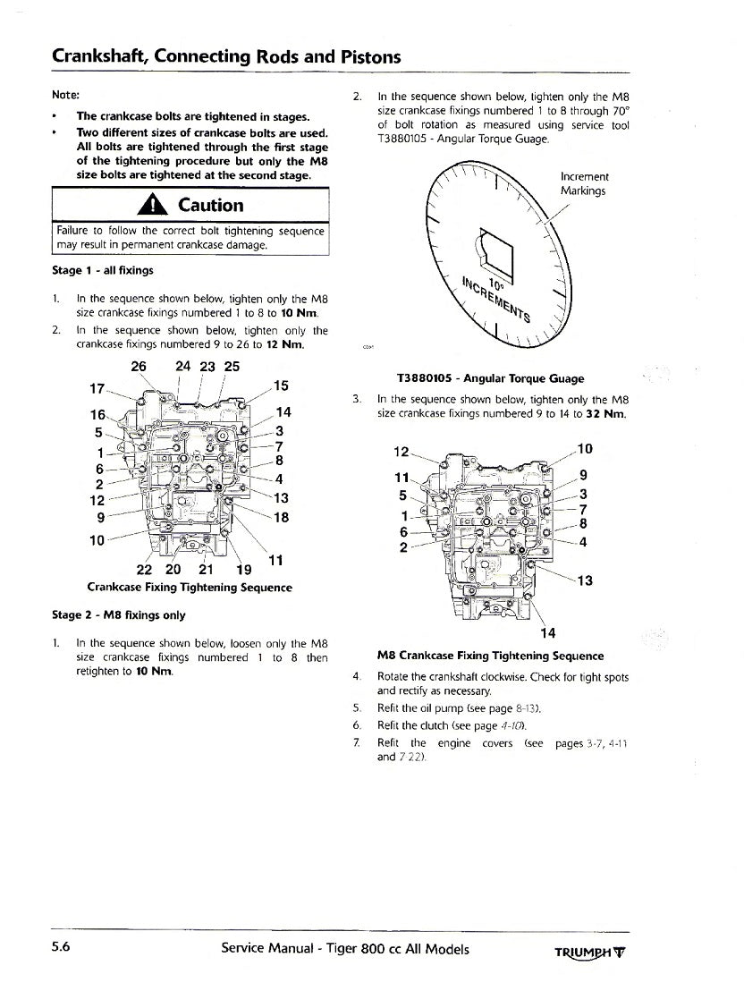 2015-2017 Triumph Tiger 800 XC XCX Service Manual