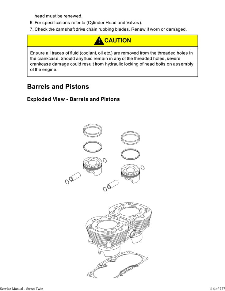 2016-2018 Triumph Street Twin 900 Service Manual