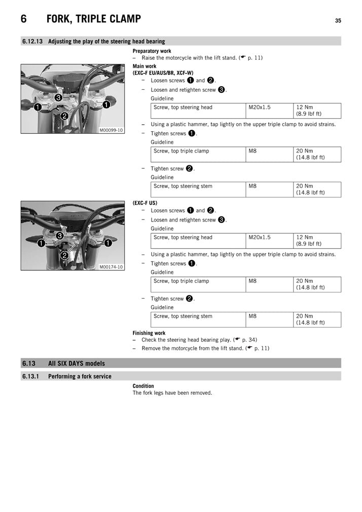 2015-2016 KTM 350 EXCF EXC-F Service Manual