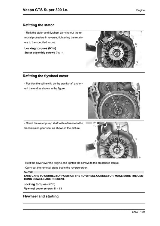 2008-2019 Vespa GTS300 GTS 300 Super Granturismo 250cc Scooter Service Manual