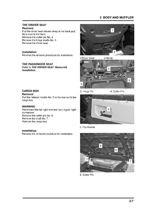 2016 Onwards CFMOTO UForce 550 CF500 SxS Service Manual