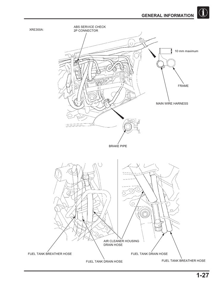 2016-2019 Honda XRE300A XRE300 Service Manual