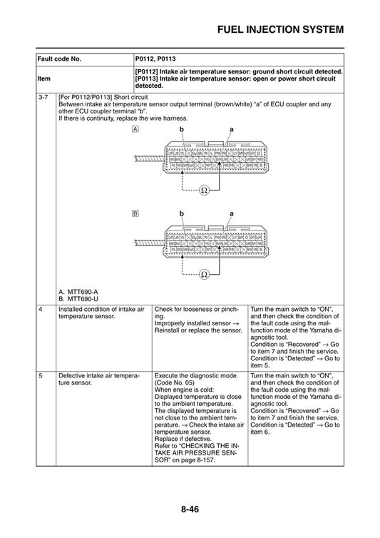 2016-2019 Yamaha MT07 MT-07 Tracer 700 Service Manual
