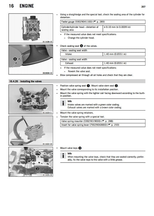 2016 KTM 350 SXF SX-F Service Manual