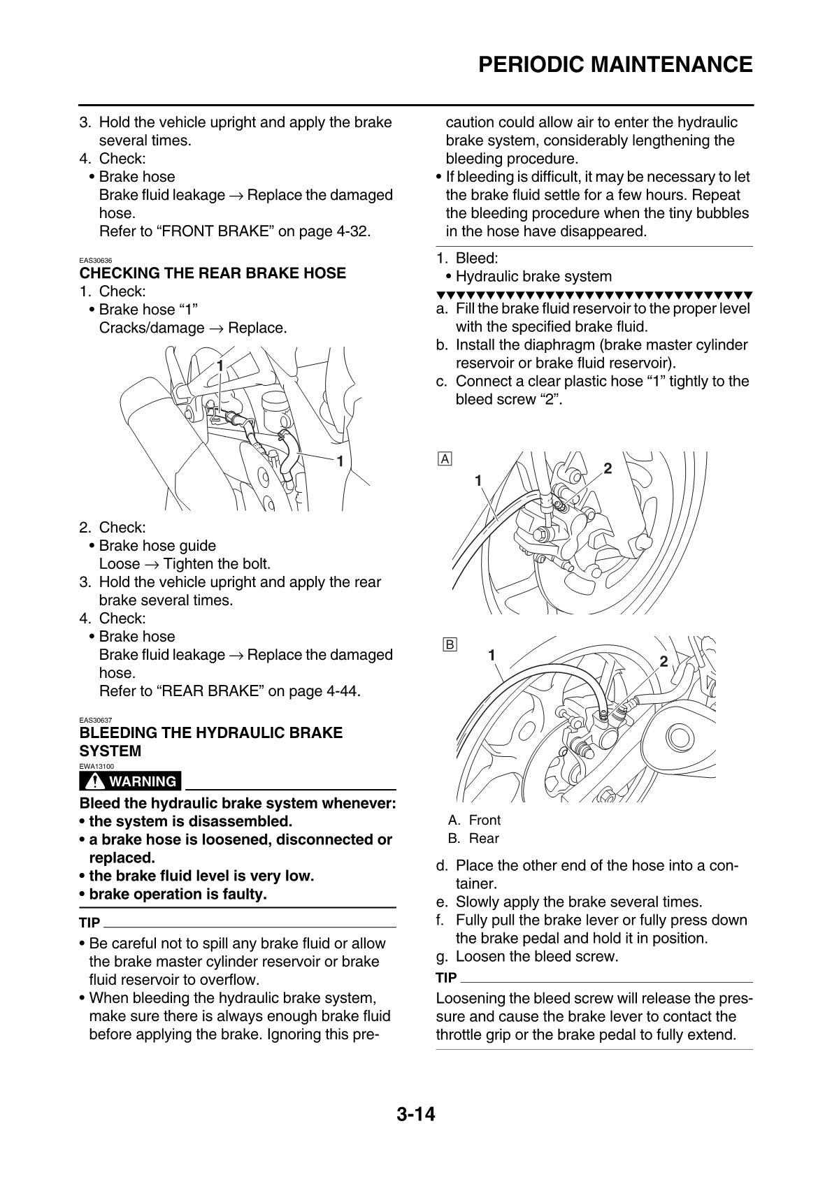 Manual de servicio Yamaha MT03 2006-2015