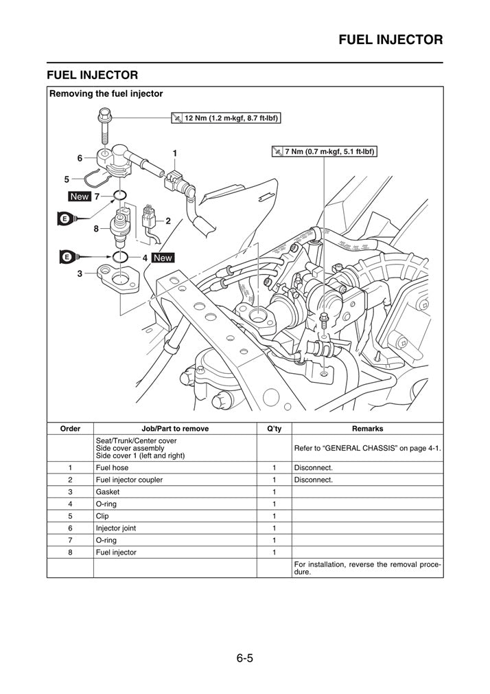 2016 Onwards Yamaha YW125 Zuma BW's 125cc Scooter Service Manual
