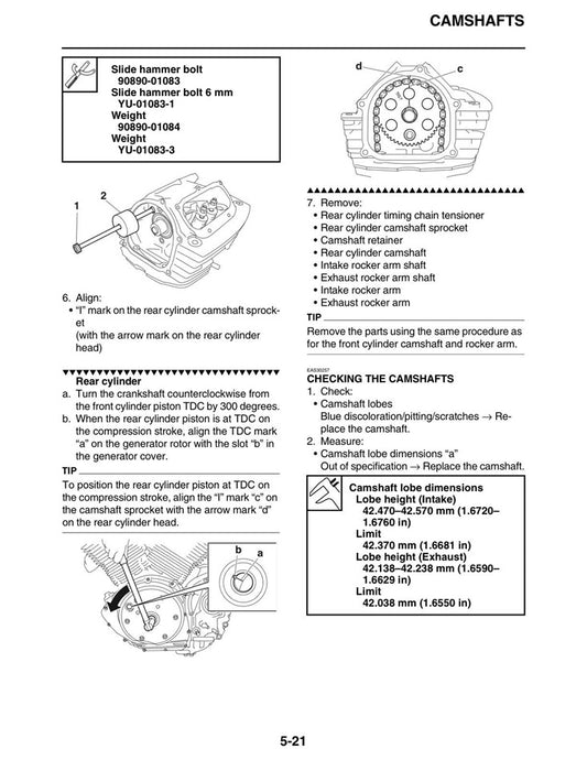 2017-2018 Yamaha XVS 950 Bolt R-Spec Service Manual