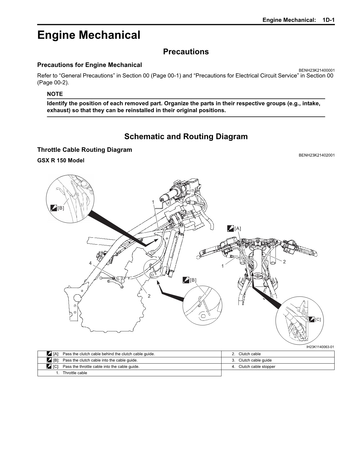 2017on Suzuki GSXR150 GSX-R150 GSX-R 150 Service Manual