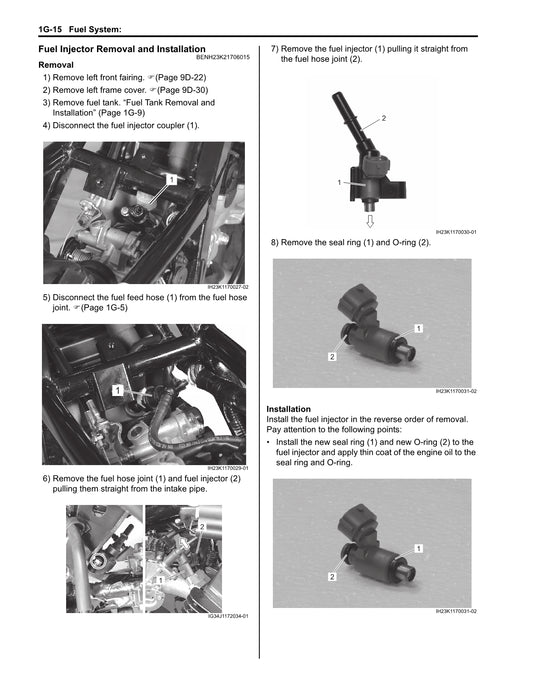 2017on Suzuki GSXS150 GSX-S150 GSX-S 150 Service Manual