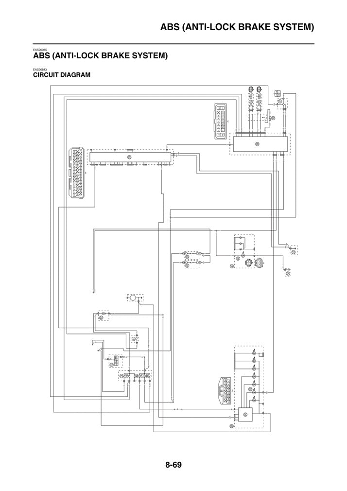 2010-2017 Yamaha YP125R Xmax Scooter Servicehandbuch
