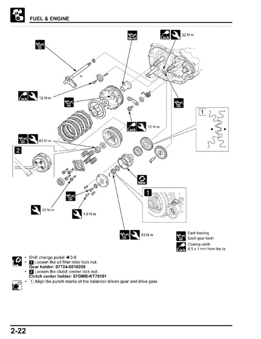 2017onwards Honda XR190 XR190L Service Manual