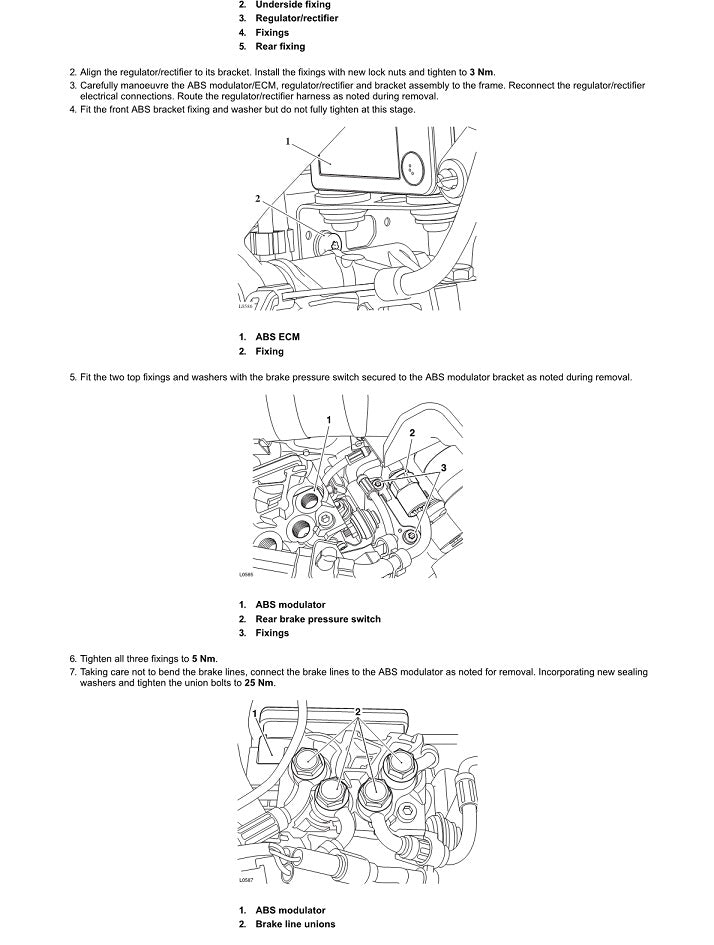 2018-2020 Triumph Speed Triple RS 1050 Service Manual