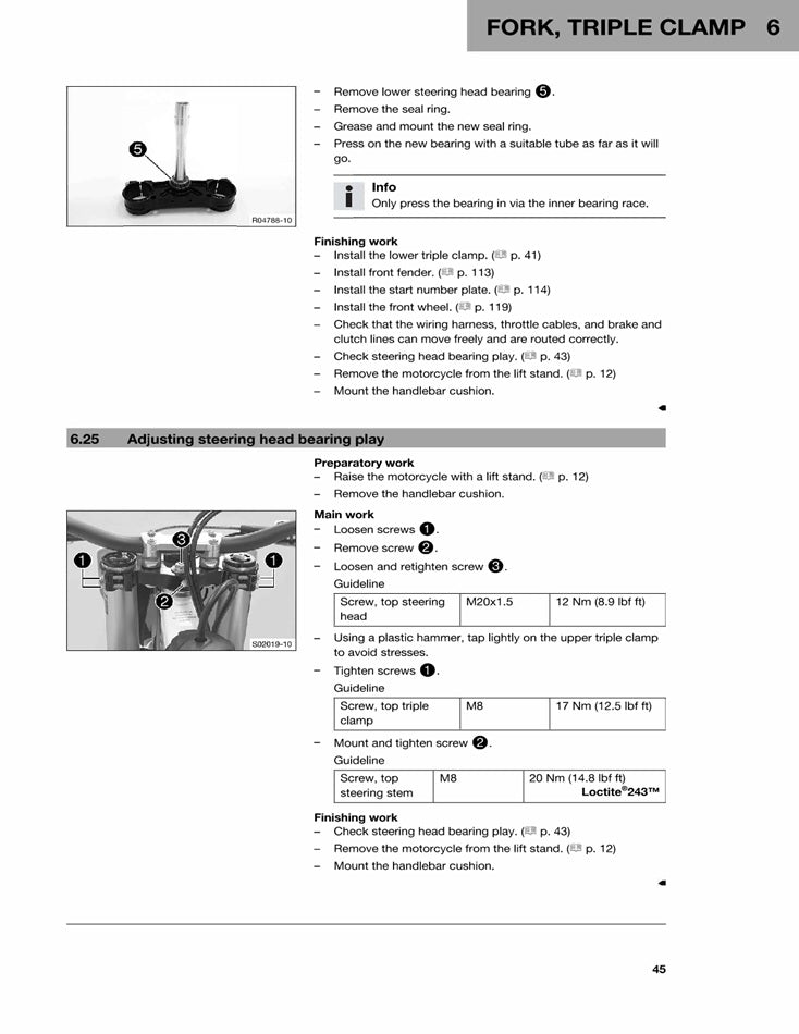 2018 Husqvarna FC 250 FC250 Service Manual