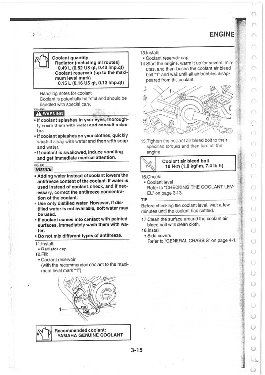 2018-2021 Yamaha YZF-R150 YZF R150 R15 Service Manual