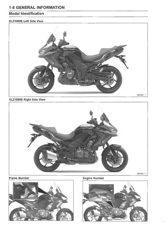 2019-2023 Kawasaki Versys KLZ 1000 Service Manual