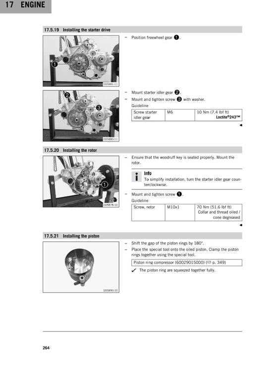 2019-2021 KTM 350 XCF XC-F Service Manual