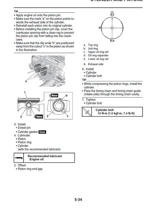 2020-2021 Yamaha XP500 XP560 Tmax Scooter Service Manual