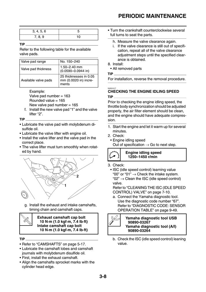 2020-2024 Yamaha Tracer 7 700 Service Manual