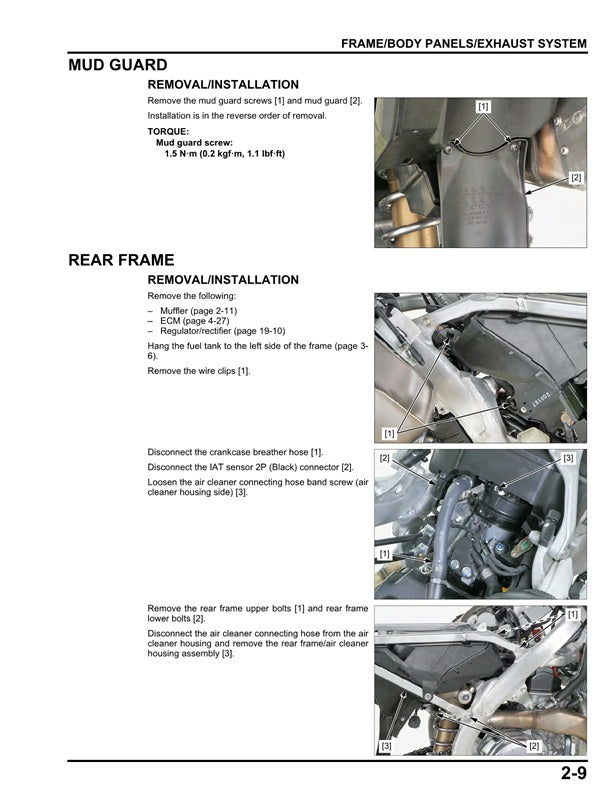 2021-2024 Honda CRF 450RWE CRF450RWE Service Manual