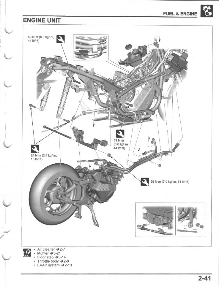 2021-2024 Honda PCX150 Scooter Service Manual