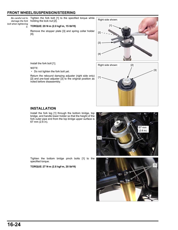 2021-2024 Honda X-ADV 750 Service Manual