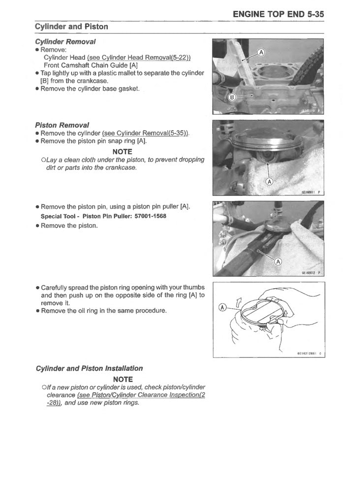 2021-2024 Kawasaki KX250X KX250X Service Manual