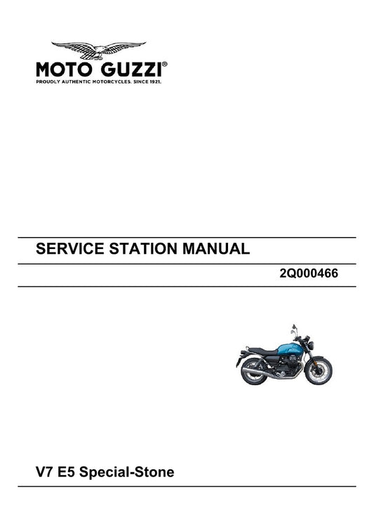2021 Onwards Moto Guzzi V7 850 Special Service Manual