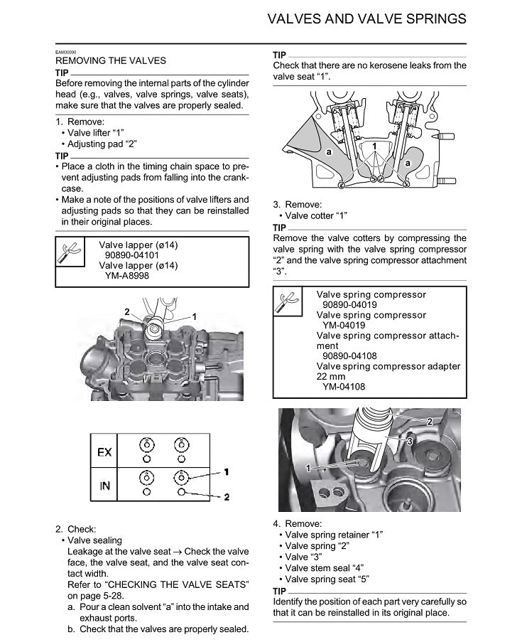 2021-2023 Yamaha WR450F Enduro Service Manual