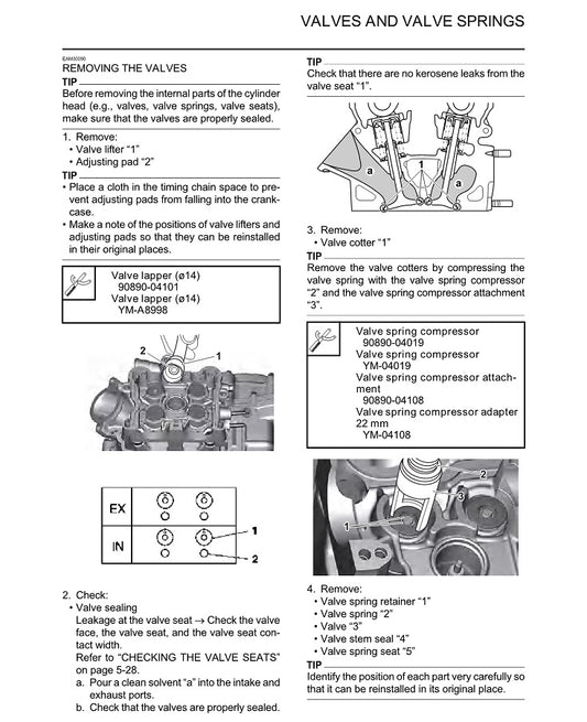 2021-2023 Yamaha WR450F Enduro Service Manual