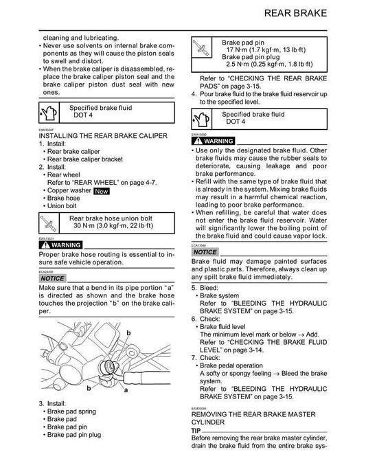 2025 Yamaha YZ125 Motocross Service Manual