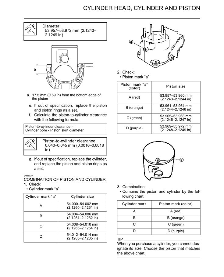 2016-2024 Yamaha YZ125 Motocross Service Manual