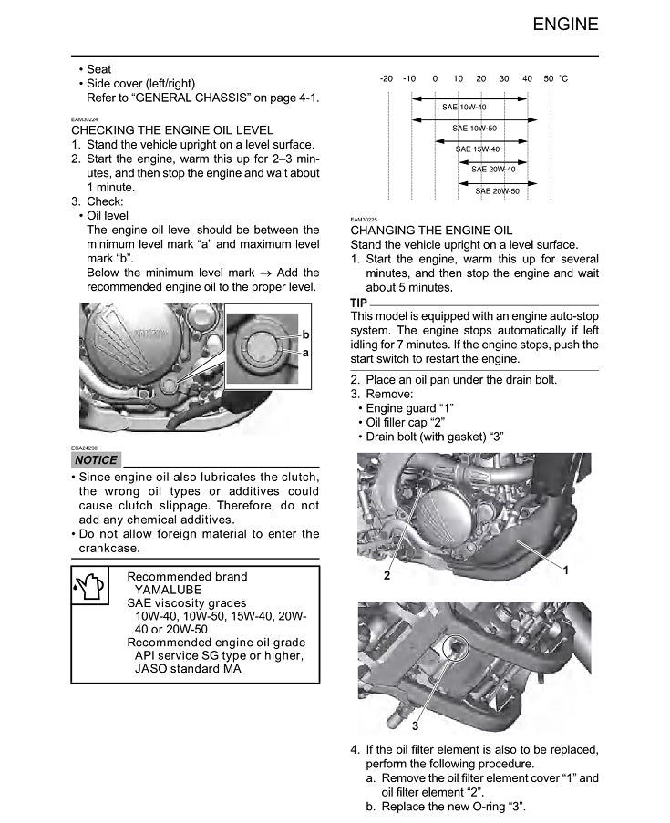2020-2021 Yamaha YZ250FX YZ 250 FX Motocross Service Manual