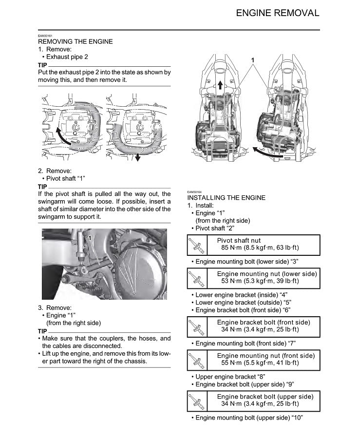 2021-2022 Yamaha YZ450F YZ-450F Motocross Service Manual