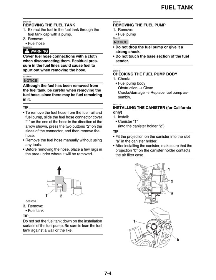 2022-2024 Yamaha YZF-R7 R7 Service Manual