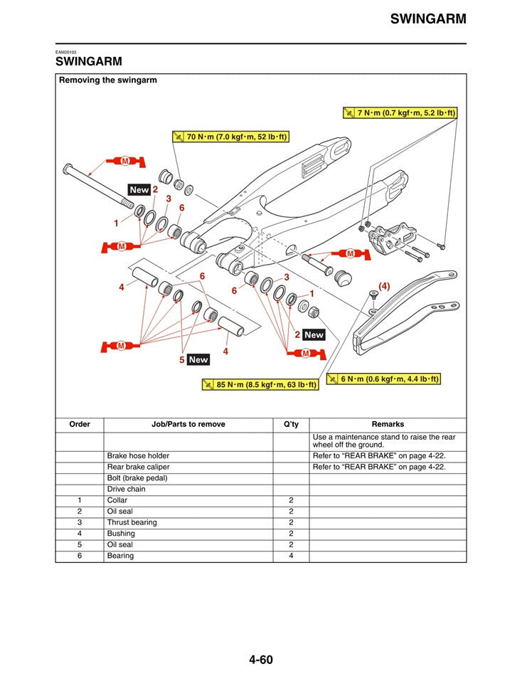 2022-2024 Yamaha YZ250 YZ 250 Motocross Service Manual