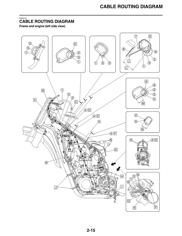 2022-2024 Yamaha YZ250 YZ 250 Motocross Service Manual