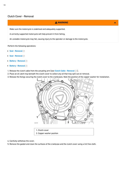 2022 on Triumph Tiger Sport 660 Service Manual