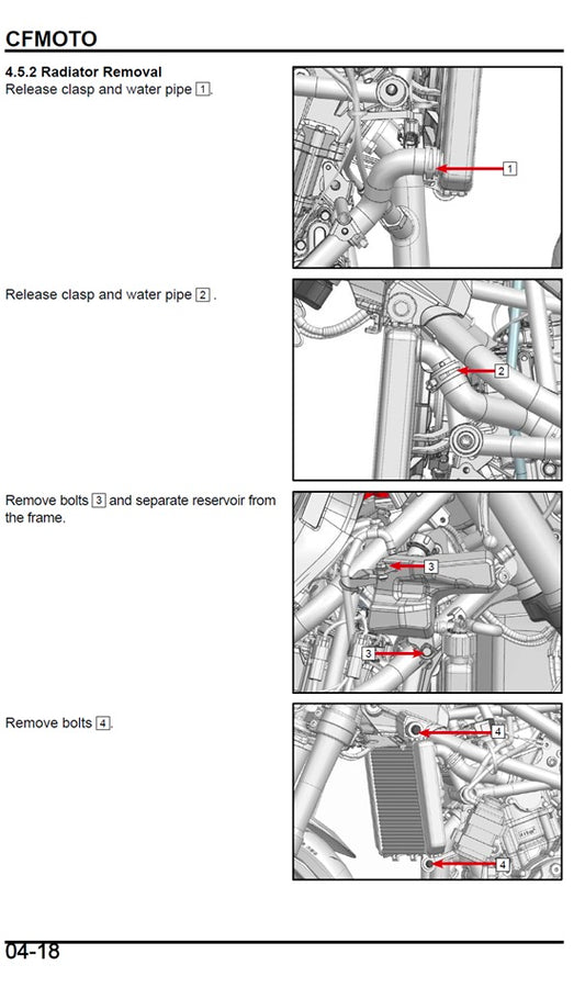 2023-2025 CFMoto 450SS 450 SS Service Manual